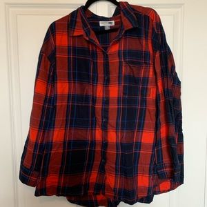 EUC Old Navy Boyfriend Flannel Shirt